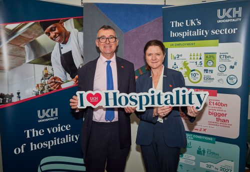 Bernard Jenkin MP and UKHospitality Chief Executive Kate Nicholls