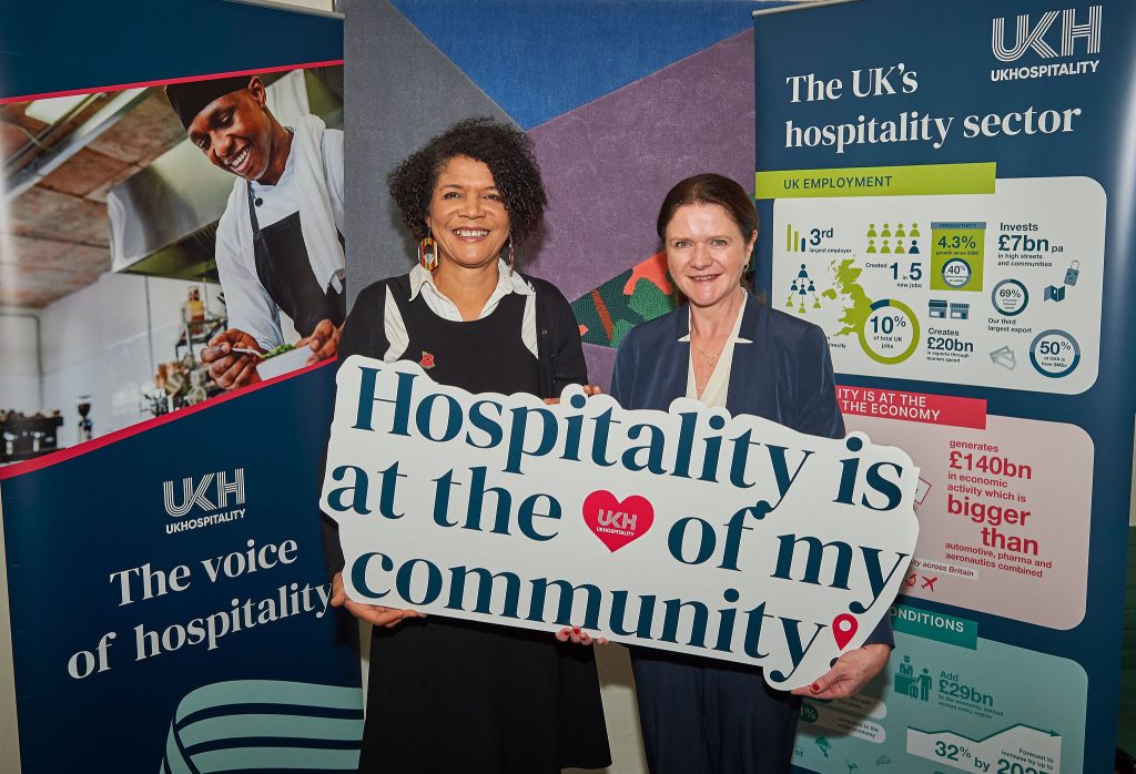 Chi Onwurah MP and UKHospitality Chief Executive Kate Nicholls