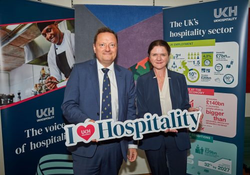 Jason McCartney MP and UKHospitality Chief Executive Kate Nicholls