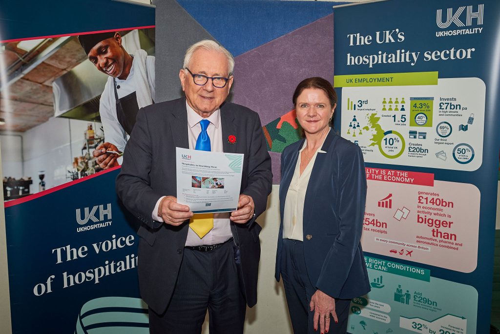 Sir Peter Bottomley MP and UKHospitality Chief Executive Kate Nicholls