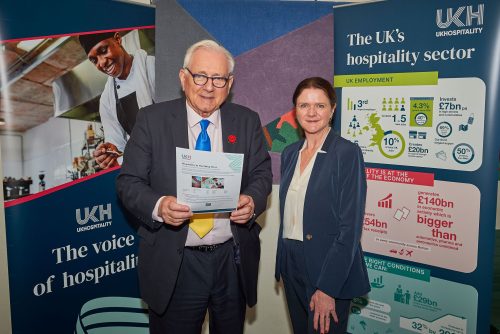 Sir Peter Bottomley MP and UKHospitality Chief Executive Kate Nicholls