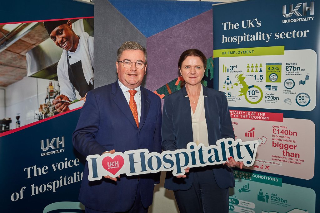 Sir Robert Buckland MP and UKHospitality Chief Executive Kate Nicholls