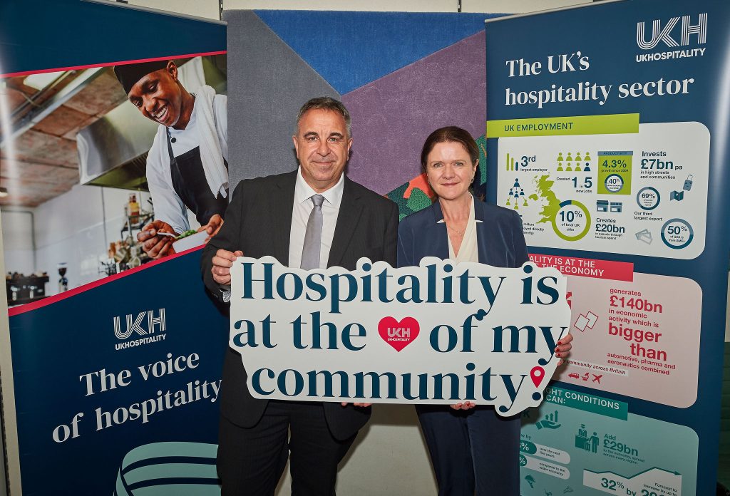Steve Tuckwell MP and UKHospitality Chief Executive Kate Nicholls