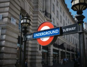 London underground tube sign