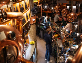 Behind the bar at Brewhemia