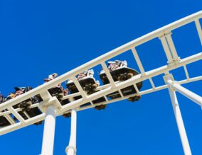 Rollercoaster at a theme park